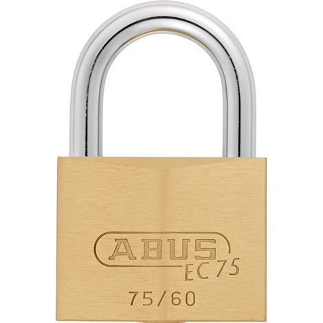 Zylindervorhangschloss 75/60 gl.-7561 Schlosskörper-B.60mm MS gl.ABUS