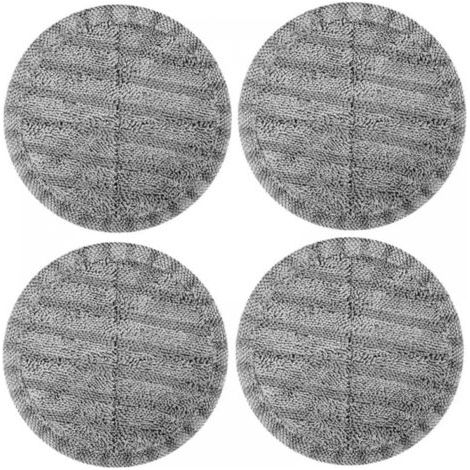 Mikrofaser-Ersatzpads für Elektrowischer (grau, 4 Stück für die Modelle G29 und G28, kompatibel mit Ersatzpads mit 6,3 Zoll Durchmesser) (1/4)