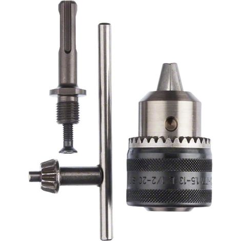 Bardusch - Accessories 1x Adaptateur SDS plus (avec Mandrin Porte-Foret, 1,5-13 mm, Sans Fonction de Percussion, Accessoires pour Marteau Burineur) (1/4)