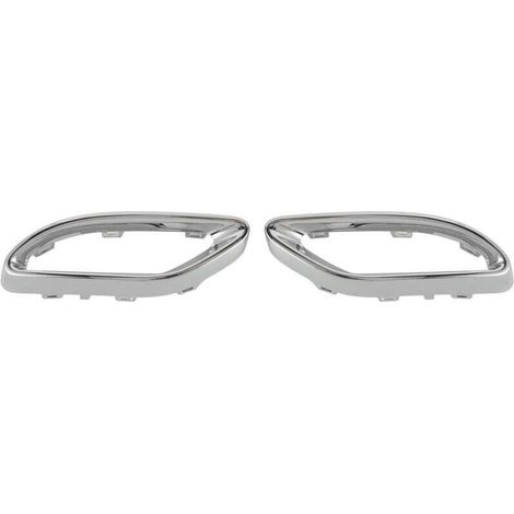 Bright Chrome Exhaust Tip Cover Replacement Trim For Mercedes-Benz A B C E GLC CLS Class W177 W247 W205 W213 X253 C257 (1/4)