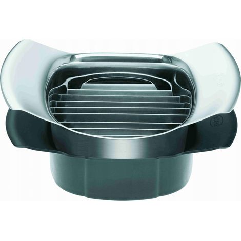 Pelador Rösle de acero inoxidable y negro ergonómico para cocina (1/3)