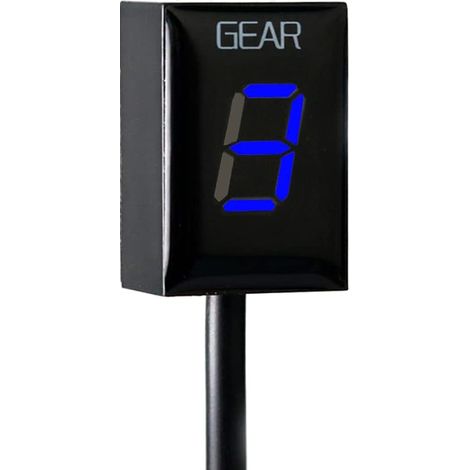 Indicateur de Vitesse pour Yamaha Moto étanche Affichage LED ECU Plug (Bleu)