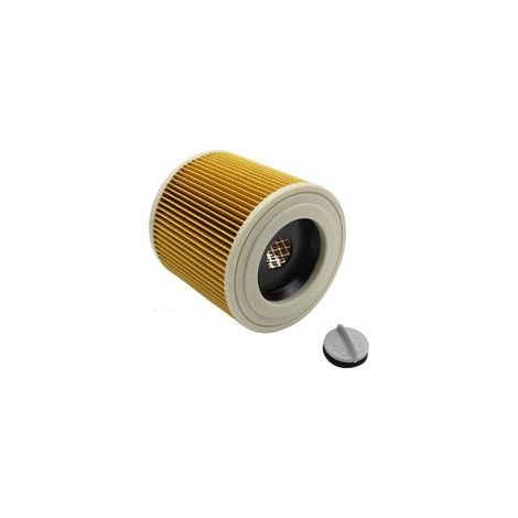 Filtre à cartouche WD3 avec support en acier compatible avec Karcher WD Series WD2 WD3 WD3P A2004 MV2 MV3 Filtres à cartouche pour aspirateurs humides et secs 64145520 (1/5)