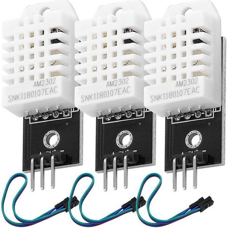 Lot de 3 pour capteur de température et d'humidité Dht22 avec câble pour Arduino (1/4)