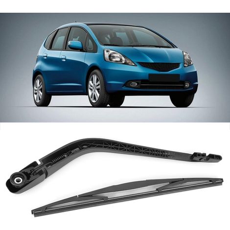Schwarzer Heckscheibenwischerarm & Wischerblatt-Satz passend für Honda JAZZ FIT 2002-2008 (1/5)