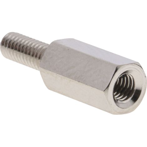 Entretoise filetée RS PRO, longueur 10mm, Mâle / Femelle, M3 x M3 ( Prix pour Paquet de 50 )