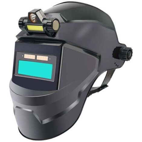 BUNTHAUS Automatische Schweißmaske mit beleuchteter Stirnlampe