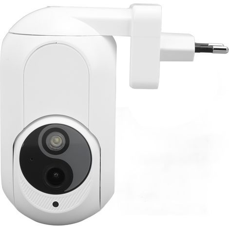 Decdeal Plug HD 3MP Steckkamera zur Überwachung – 360°-Panoramaansicht, intelligentes WLAN, Dual-Lichtquelle, kabellos (1/5)