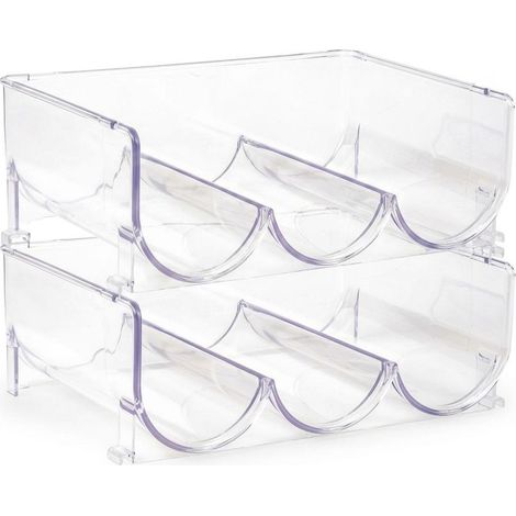 Set 2 Portabottiglie Triplo HEMAX - Organizer Cantinetta Impilabile (1/4)