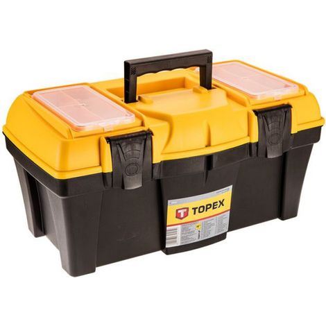 Boîte À Outils - 18 Pouces - 44 x 22 x 22 cm - Avec 2 Organisateurs Intégrés - Pour Bricolage Amateur - 1 Pièce