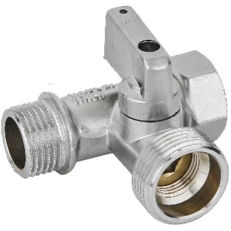 RUBINETTO LAVATRICE A SFERA A 3 VIE 1/2 x 3/4 x 1/2  - DN 8