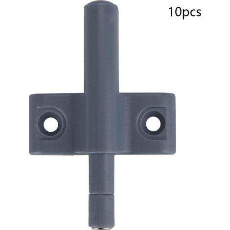Schubladenriegel aus ABS, einfach zu montierender Türöffnungsdämpfer, 10 Stück, grau, für Wohnmöbel, Kleiderschrank (1/5)