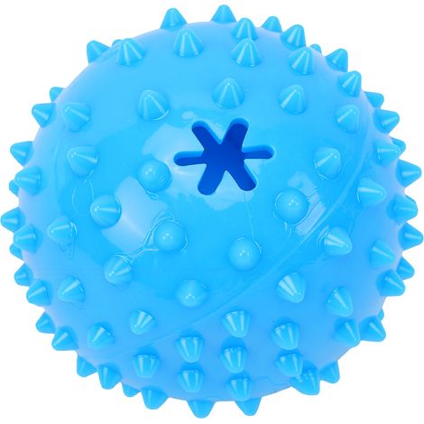 Balle de friandises pour chien jouet interactif distributeur lent caoutchouc couineur à mâcher pour chiot, dentition (1/5)