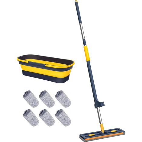 Balai Plat - Manche Long pour Nettoyage de Sols Grande (1/5)