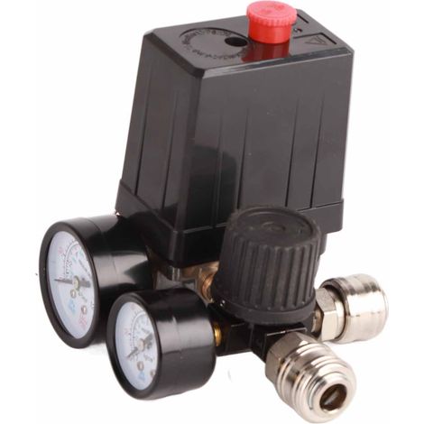 1/4 Zoll 4-Loch-Druckschalter-Reglerventil für Luftkompressoren, 90–120 PSI, 220 V (1/5)