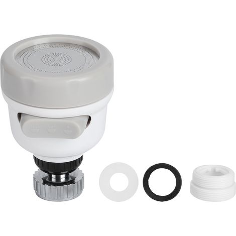 Aérateur Robinet 3 Modes Rotation 360 Degrés Économie Eau Filetage 22mm 24mm Cuisine Salle De Bain Lot De 1 (1/5)