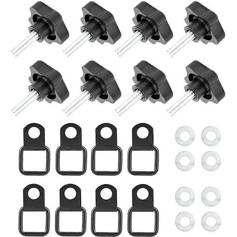 Dachschrauben-Zugschnallen-Set passend für Jeep Wrangler JK JL 2007-2018 2-Türer