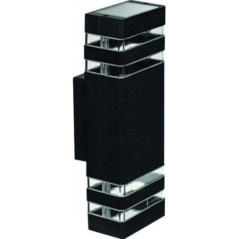 Ecolight EC79004 Aplique de Pared Exterior Negro 31 cm