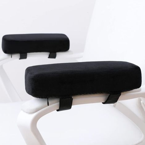 Coussins d'accoudoir de chaise extra épais de 3 cm, coussin de coude, soulagement de la pression, accoudoir de chaise de bureau, chaise de jeu avec coussinets en mousse à mémoire de forme (1/5)