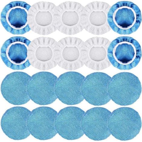 Lot de 20 capuchons de polissage élastiques 125 mm-150 mm pour polisseuse automobile (1/5)