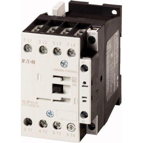 Contacteur de puissance 4p+1F 45A/AC1 EATON DILMP45-10(24V50/60HZ)