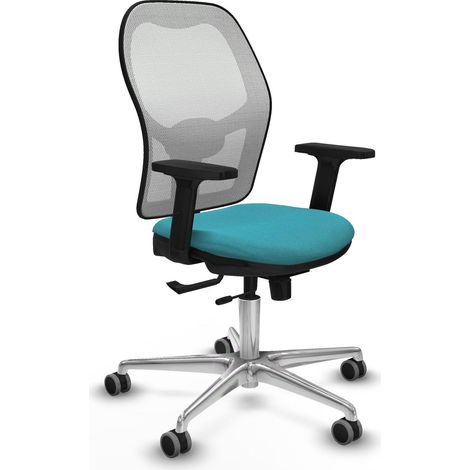Sedia da ufficio piqueras y crespo Jorquera bianco turchese comoda (1/2)