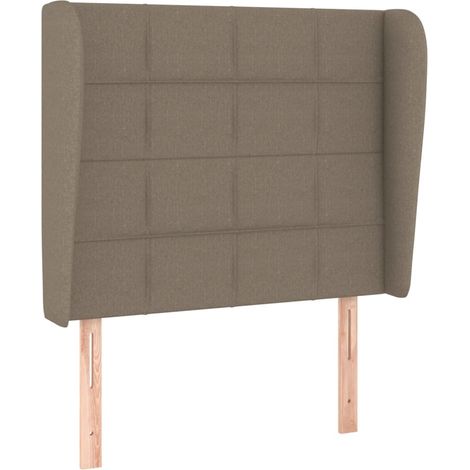 Maison Exclusive - Cabecero con orejas de tela gris taupe 83x23x1 (1/5)