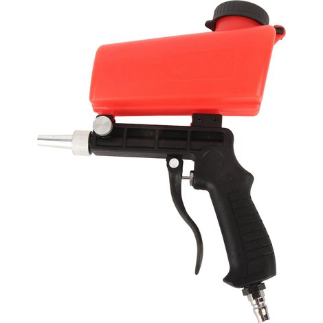 Outil de sablage mini, portatif, pneumatique, en aluminium, léger et pratique (1/5)