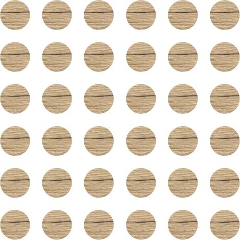 Cyclingcolors – Lot de 36 caches vis adhésifs autocollants 25mm – Chêne halifax – Protection contre l'humidité et la poussière – Finition soignée pour meubles