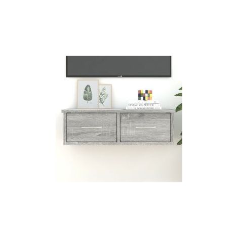 Armoire murale Sonoma gris 60x26x18,5 Bois d'ingénierie (1/5)