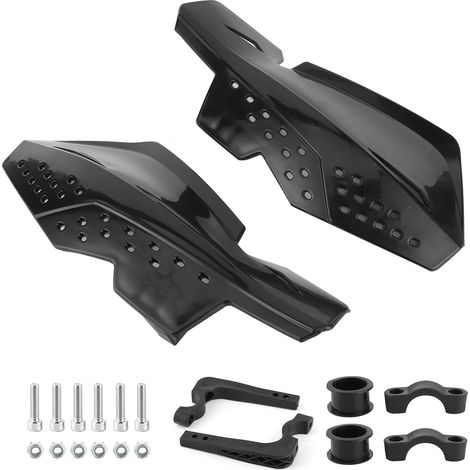 Garde-main Moto - Plastique ABS - Universel 22 mm et 28 mm - Pour Dirt Bike et Enduro - Lot de 2