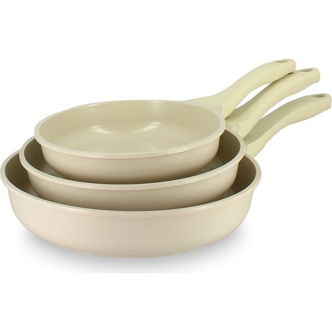 Set de 3 poêles en fonte d'aluminium, PURE (1/2)