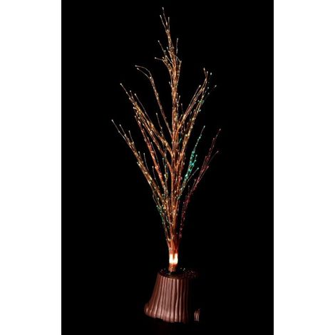 Árbol de Navidad con Fibra Óptica Multicolor 150 cm
