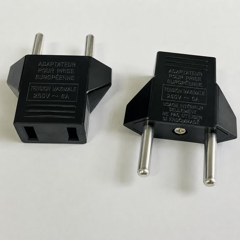 Adaptateur de voyage France vers Suisse ABS noir 1 poste 2 noir 6 500 35 g – Livraison gratuite