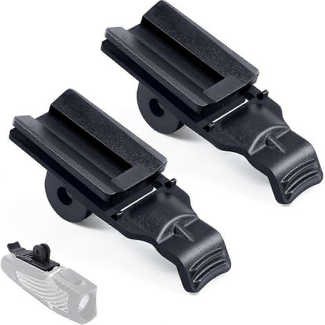 Lot de 2 adaptateurs de fixation pour éclairage vélo compatibles avec les modèles NiteRider Lumina, Lumina Micro et Mako. (1/5)