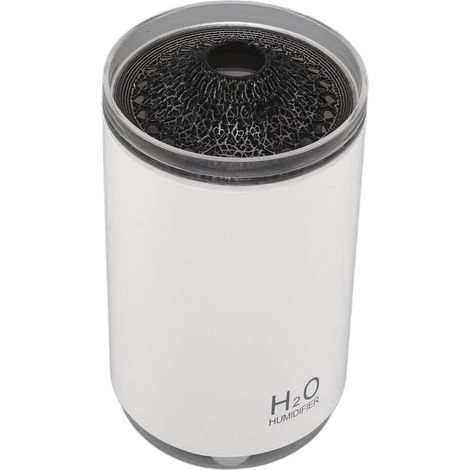 Diffuseur de parfum, lumière dégradée blanche, effet flamme simulée, chargement USB, humidificateur d'arômes 250 ml pour la maison, les voyages et le bureau.