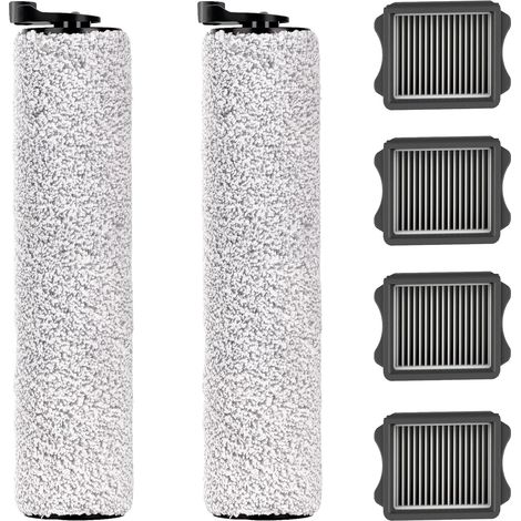 Zubehörset für Tineco iFloor3 / Floor One S3 Nass-und Trockensauger,S3 Austauschbar Ersatzteile Enthält 2 Bürstenrolle 4 Filter (1/5)