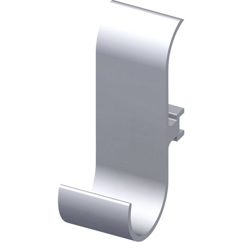 alfer Universalhaken 2,5 cm breit Aluminium Haken Wandhaken Allzweckhaken