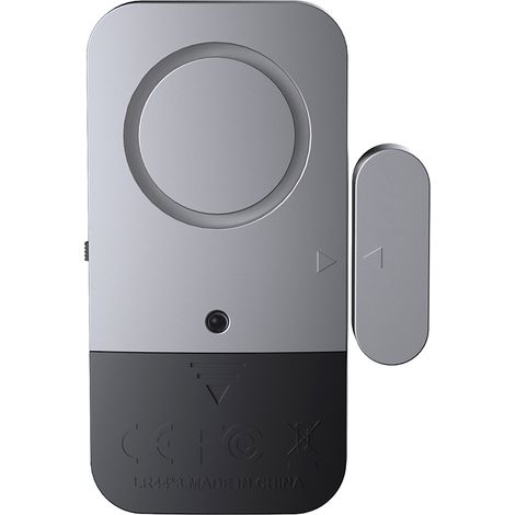 Capteur d'alarme sans fil pour porte et fenêtre, compatible avec système d'alarme, haute sensibilité, installation facile, lot de 4 (1/4)