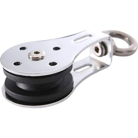Geräuscharme Heberolle mit einfachem Lager, doppeltem Nylonlager, zulässige Belastung 300 kg, für Durchmesser von 3 bis 8 mm. (1/4)