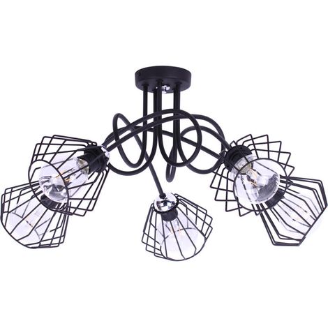 LAMPADARIO MODERNO A DIAMANTI EDISON LOFT LAMPADA
