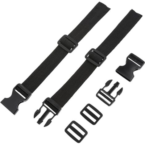 Lot de 2 sangles d'arrimage réglables avec boucle à dégagement rapide pour chariot de golf, bagages et tente