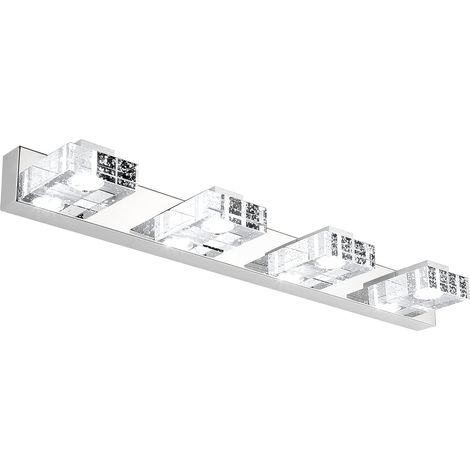 Lampe Miroir Salle de Bain LED 12W, Moderne Lampe Miroir LED Avec 4 Luminaires Salle de Bain 62CM Luminaire de maquillage Blanc Froid 6000K [Classe énergétique A+] (1/5)