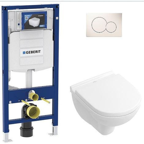 Pack Bati support Geberit et Pack WC Villeroy Boch O. NOVO WC suspendu compact (1/5)