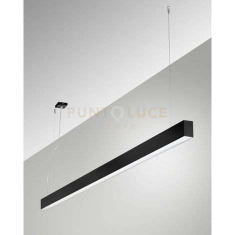 MILLET SOSPENSIONE NERA 4000K 3580LM 23W PRISMATIC DIMMERABILE DALI IP40 100CM
