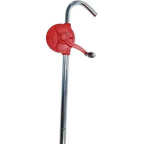 [JAMAIS UTILISE] Pompe Manuelle Rotative en Acier pour Fûts Débit 0,35L par Rotation - A159424 (1/5)
