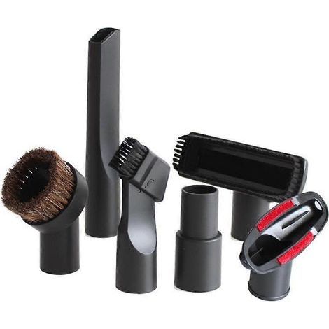 HONORNIC - Kit de 6 mini-brosses de nettoyage, embouts d'aspiration, adaptateurs et têtes pivotantes, accessoires professionnels pour aspirateur