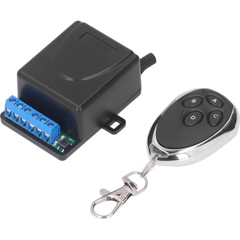 Relaismodul für drahtlose Fernbedienung, 433 MHz, 2-Kanal-Sender, Rolling-Code-Schalter (1/5)