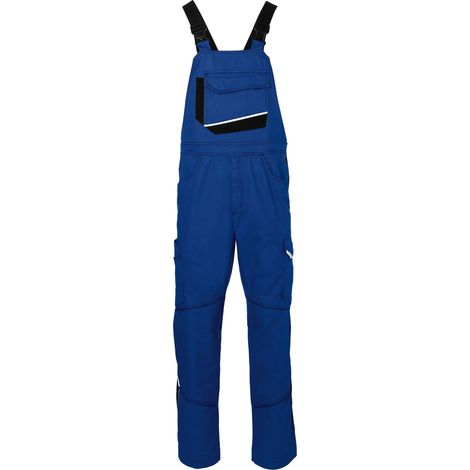 Latzhose Kübler ICONIQ cotton kbl.blau/schwarz Gr. 52 (1/2)