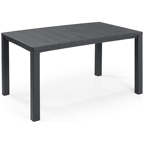 MESA JARDIN RESINA JULIE GRAFITO - 147X90X75